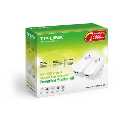 Powerline TP-LINK 1000Mbts AV1000 C/ 2 Rj45