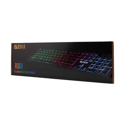 Teclado 2HIX KI101 Retro-Iluminado RGB Usb 2.0