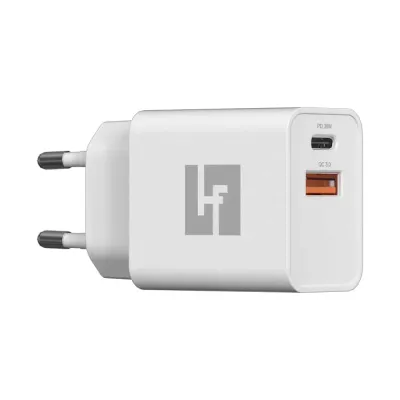 Carregador Halfmman Smart Charger PD e QC 30W Branco