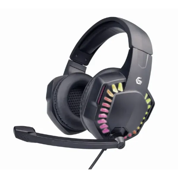 Auscultadores Gaming Gembird 5.1 USB +Jack RGB Cabo 2Metros
