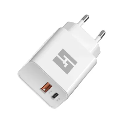 Carregador Halfmman Smart Charger PD e QC 30W Branco