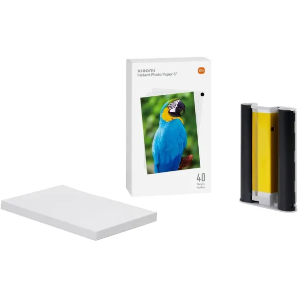 Papel fotográfico Xiaomi Instant Photo Paper 6? para impressora Xiaomi Instant Photo 1S 40 unidades