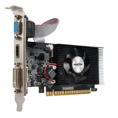 Placa Gráfica Arktek GT610 2GB GDDR3 64Bits Compaivel Baixo Perfil 1*VGA 1*HDMI 1*DVI
