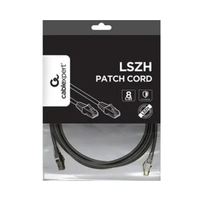 Cabo Rede Gembird Cat 6A LSZH 1 Metro Preto