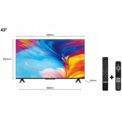 TV Led TCL 43? 43P631 Smart TV 4K UHD Preta