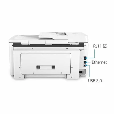 Multifunções A3 HP Officejet Pro 7720 WiFi Fax Dúplex Branca