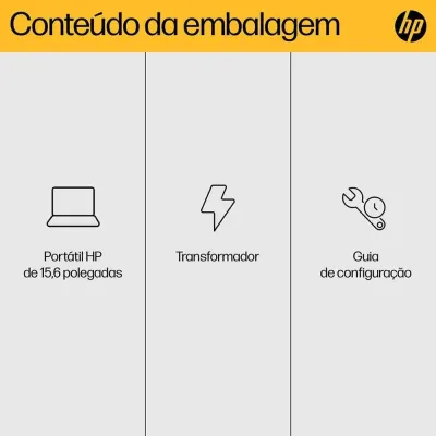 Portátil HP 15-fc0022np 15.6? Ryzen 5 7520U 16Gb 512Gb Sem S.O.
