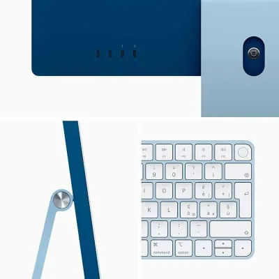 Apple iMac 24? Retina 4.5K Chip M1 CPU 8 Núcleos 8GB 256GB GPU 8 Núcleos Azul