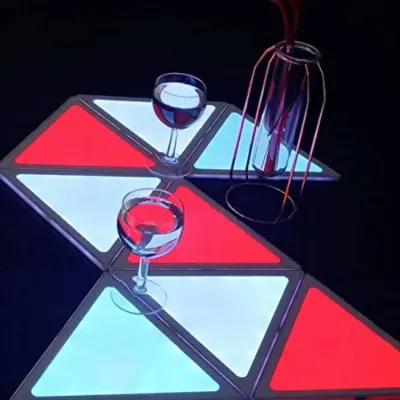 Conjunto de Lâmpadas Led Triangle Wifi 16 Milhões de Cores