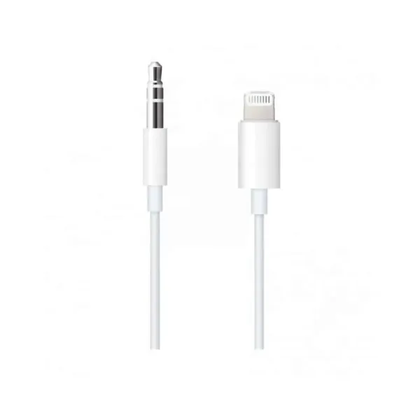 Cabo Apple Lightning a Jack para Auriculares 3.5mm 1.2m Branco