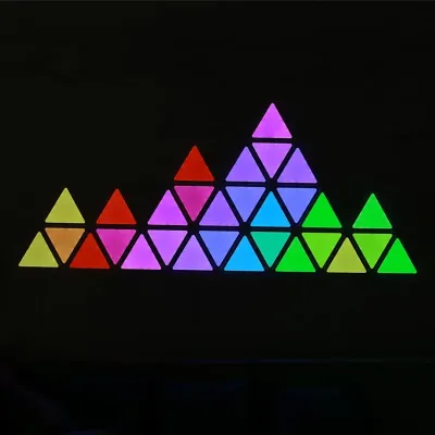 Conjunto de Lâmpadas Led Triangle Wifi 16 Milhões de Cores