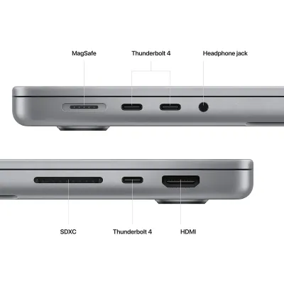 Apple Macbook Pro M2 Pro 12 Cores CPU 19 Cores GPU 16Gb 1Tb 14? Cinza Espacial – Teclado PT