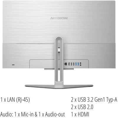 Computador All in One Medion E23403 Intel Core i3-1005G1 8Gb 256Gb 23.8? Win11