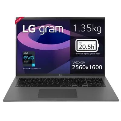 Portátil LG Gram 17Z90Q 17? WQXGA Ips Intel Core i5-1240p G12 16Gb 256Gb Ultra-slim Win11 Home – Teclado PT