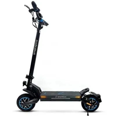Trotinete Elétrica SmartGyro CrossOver Dual Max Certificado Motor 1000W Rodas 10? 25km/h Autonomia 60km Preto