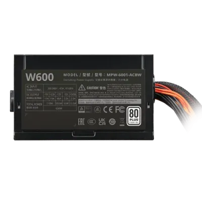 Fonte de Alimentação Cooler Master Elite NEX White 230V 600W ATX Preto