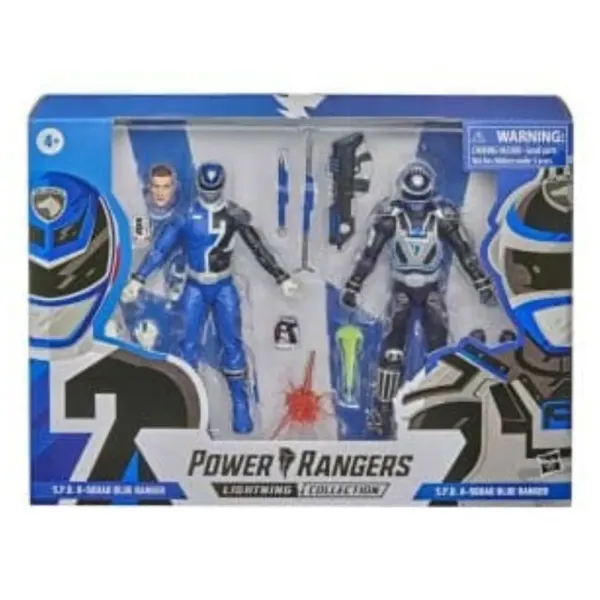 Pack 2 Figura Hasbro Blue Ranger A and Blue Ranger B – Power Rangers