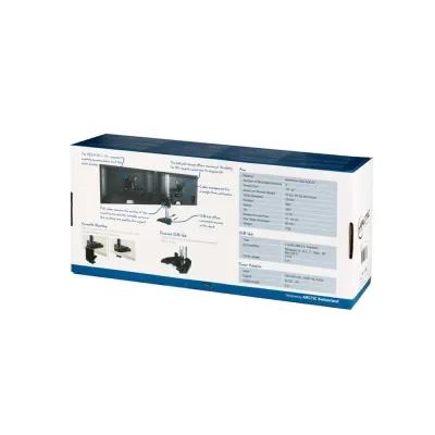 Suporte Arctic para 2 Monitores com Hub Usb 3.0