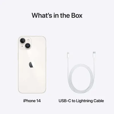Smartphone Apple iPhone 14 256Gb 6.1? 5G Branco Estrela