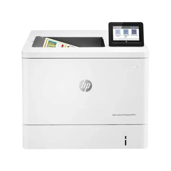Impressora Laser Color HP LaserJet Enterprise M555DN Dúplex Branca