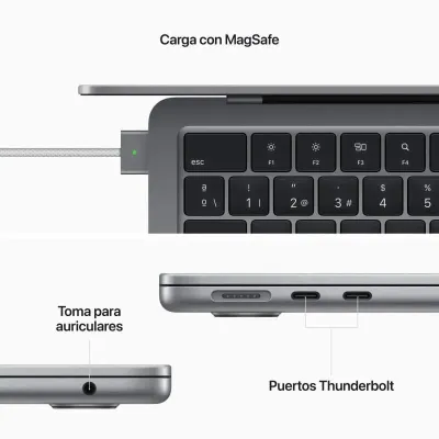 Apple Macbook Air 13.6? M2 8-Core CPU 8Gb 512Gb SSD 10-Core GPU Cinza Espacial
