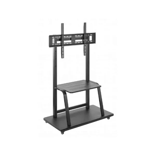 Suporte de Pé Gembird TVS-100F-01 para TV com Rodas e Prateleira suporta 37? a 100?