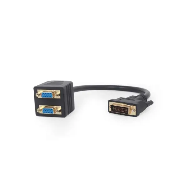 Adaptador Dvi-I Macho Para Dois VGA Femea