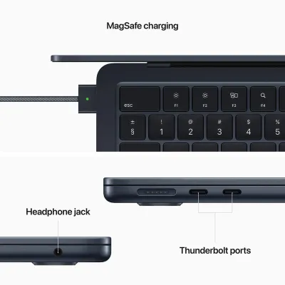 Apple Macbook Air CTO M2 CPU 8 Cores GPU 10 Cores 8Gb 512Gb 67W 13? Preto – Teclado PT