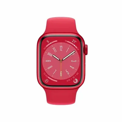 Apple Watch Series 8 GPS 41mm Caixa de Alumínio Vermelha Correia Desportiva Vermelha