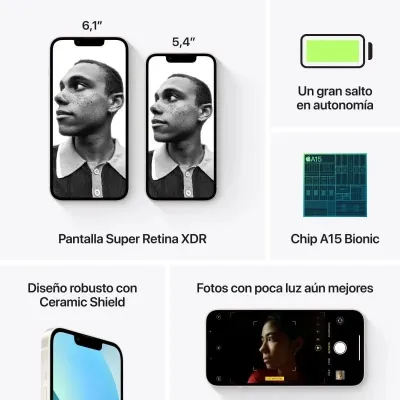 Smartphone Apple iPhone 13 Mini 128Gb 5.4? 5G Branco