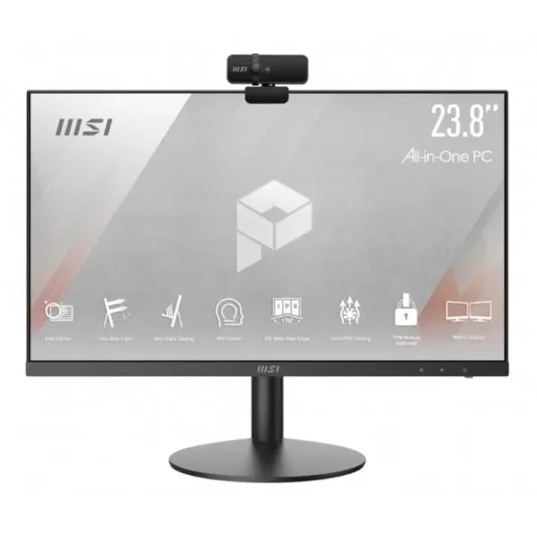 Computador AIO MSI Pro AP241Z-005EU AMD Ryzen 5 8Gb 512Gb W11H 24? Webcam Preto