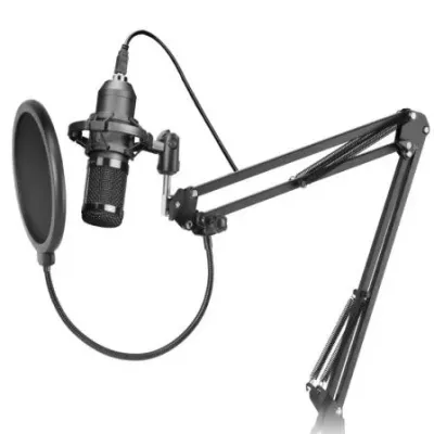 Mars Gaming MMICPRO Microfone Cardioide de Braço Extensível para Streaming