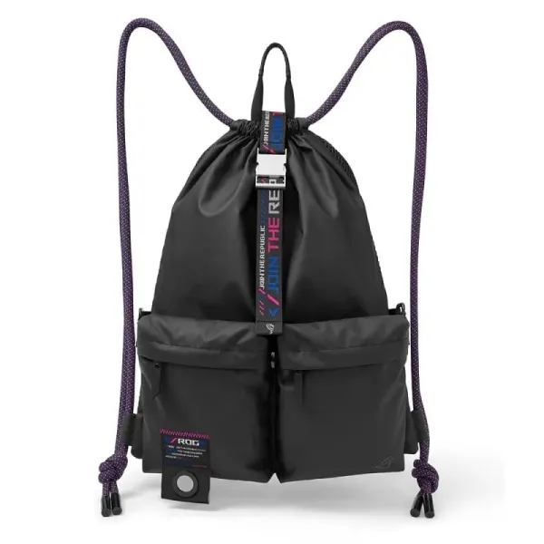 Mochila Portátil Asus BD3700 Rog Slash Drawstring Preto