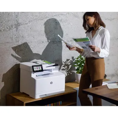 Impressora Multifunções Laser Color HP Laserjet Pro M479FDN Fax Duplex Branca