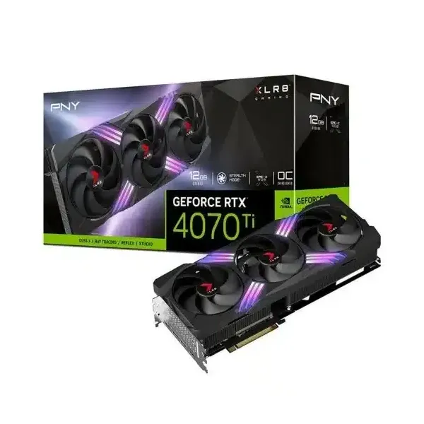 Placa Gráfica PNY RTX4070Ti XLR8 Gaming Verto Overclocked Edition 12GB GDDR6X