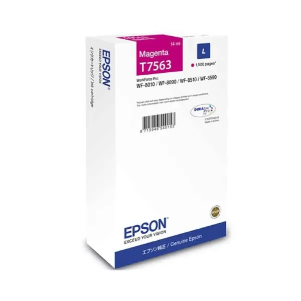 Tinteiro Original Epson T7563 Magenta