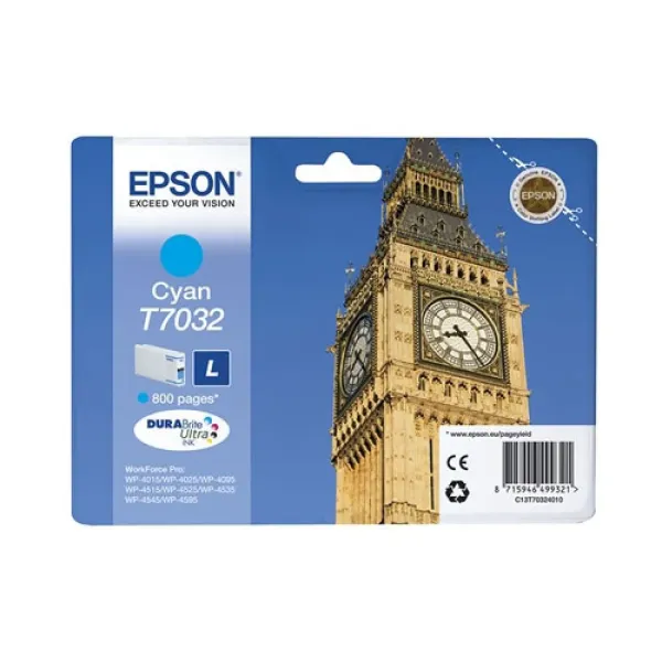 Tinteiro Original Epson T7032 Azul