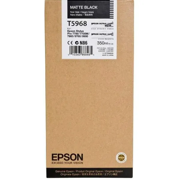 Tinteiro Original Epson T5968 Preto Mate