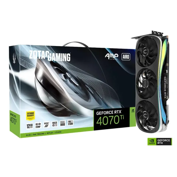 Placa Gráfica Zotac Gaming GeForce RTX 4070 Ti AMP Extreme Airo 12GB GDDR6X DLSS3
