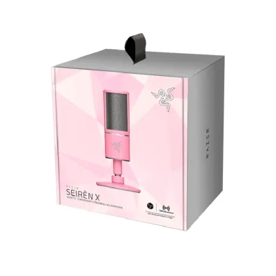 Microfone Gaming Razer Seiren X Quartz Rosa