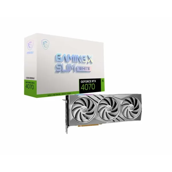 Placa Gráfica MSI RTX 4070 Gaming X Slim 12GB GDDR6X