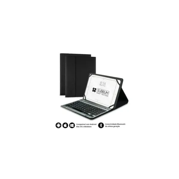 Capa para Tablet SUBBLIM KeyTab Pro c/touchpad Bluetooth Preta ESP