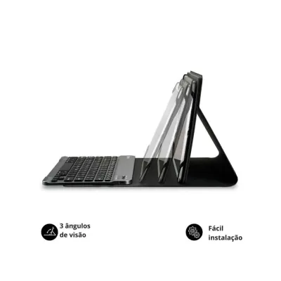 Capa para Tablet SUBBLIM KeyTab Pro c/touchpad Bluetooth Preta ESP