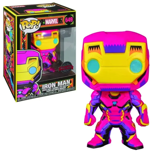 Funko Pop! Iron Man – Marvel Black Light