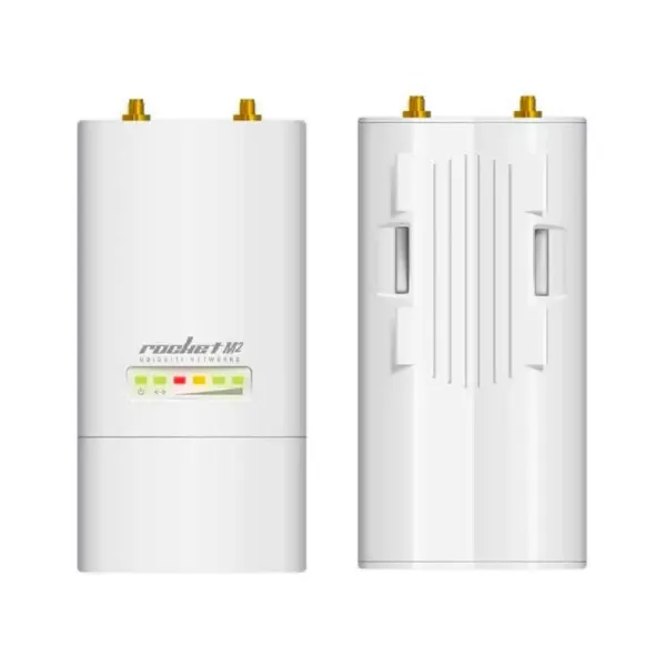 Acess Point Wlan Ubiquiti Networks Rocket M2 2.4 Ghz 2xRSMA 2x2Mimo AirMax Branco