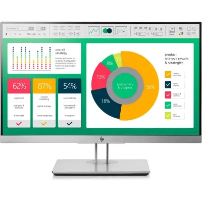 Monitor Recondicionado HP EliteDisplay E223 21.5? Full HD LED VGA DP HDMI s/cabos