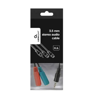 ADAPTADOR 2 JACK 3,5MM MICRO+SOM PARA JACK 3,5?MM – PRETO