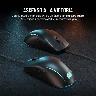 Rato Corsair M75 Lightweight RGB Preto