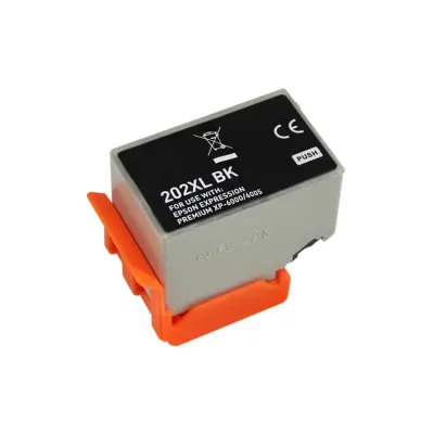 Tinteiro Compatível Epson 202XL Alta Capacidade Substitui C13T02G14010/C13T02E14010 Preto