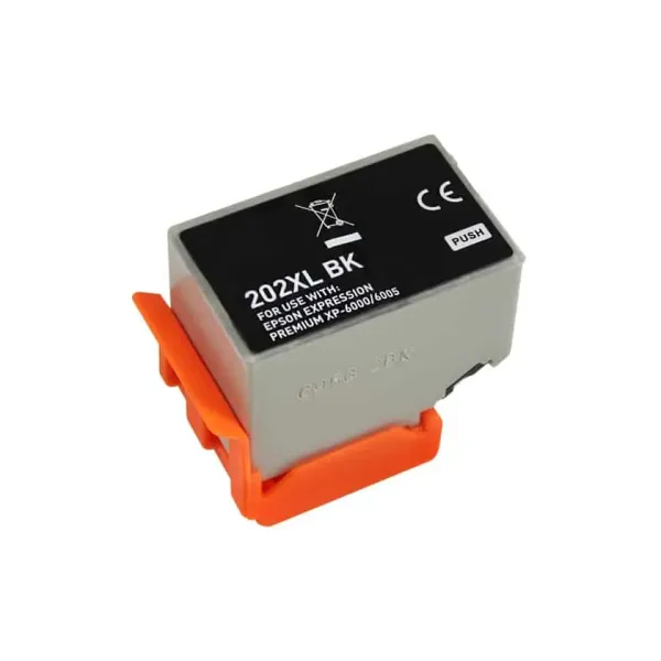 Tinteiro Compatível Epson 202XL Alta Capacidade Substitui C13T02G14010/C13T02E14010 Preto